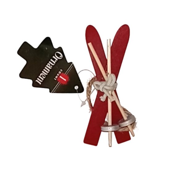 🎯 10 for $12 / Ski Christmas Tree Ornament - Picture 5 of 9